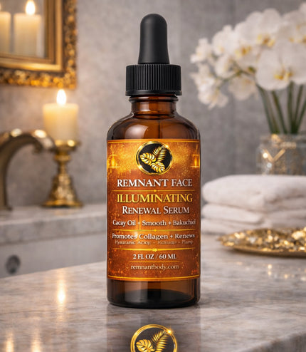 Remnant Face Illuminating Renewal Serum Face & Neck
 Brightening + Firming Facial Oil Serum | 2 FL OZ / 60 ML