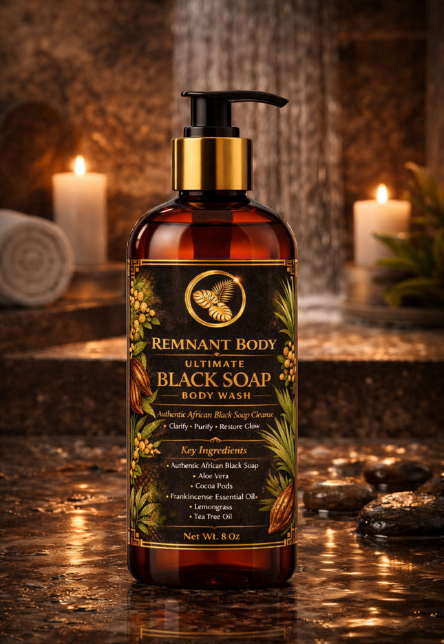Authentic African Black Soap Body Wash
