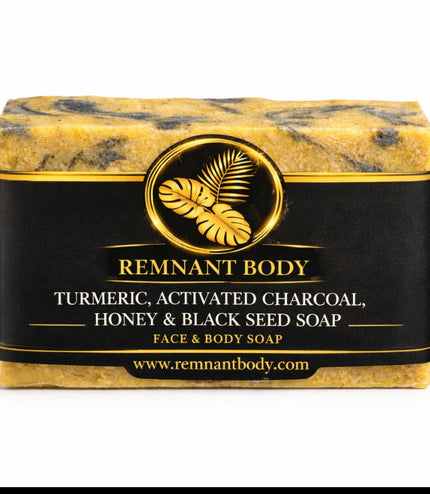 Turmeric +Honey+ Charcoal Glow Bar Face & Body Soap